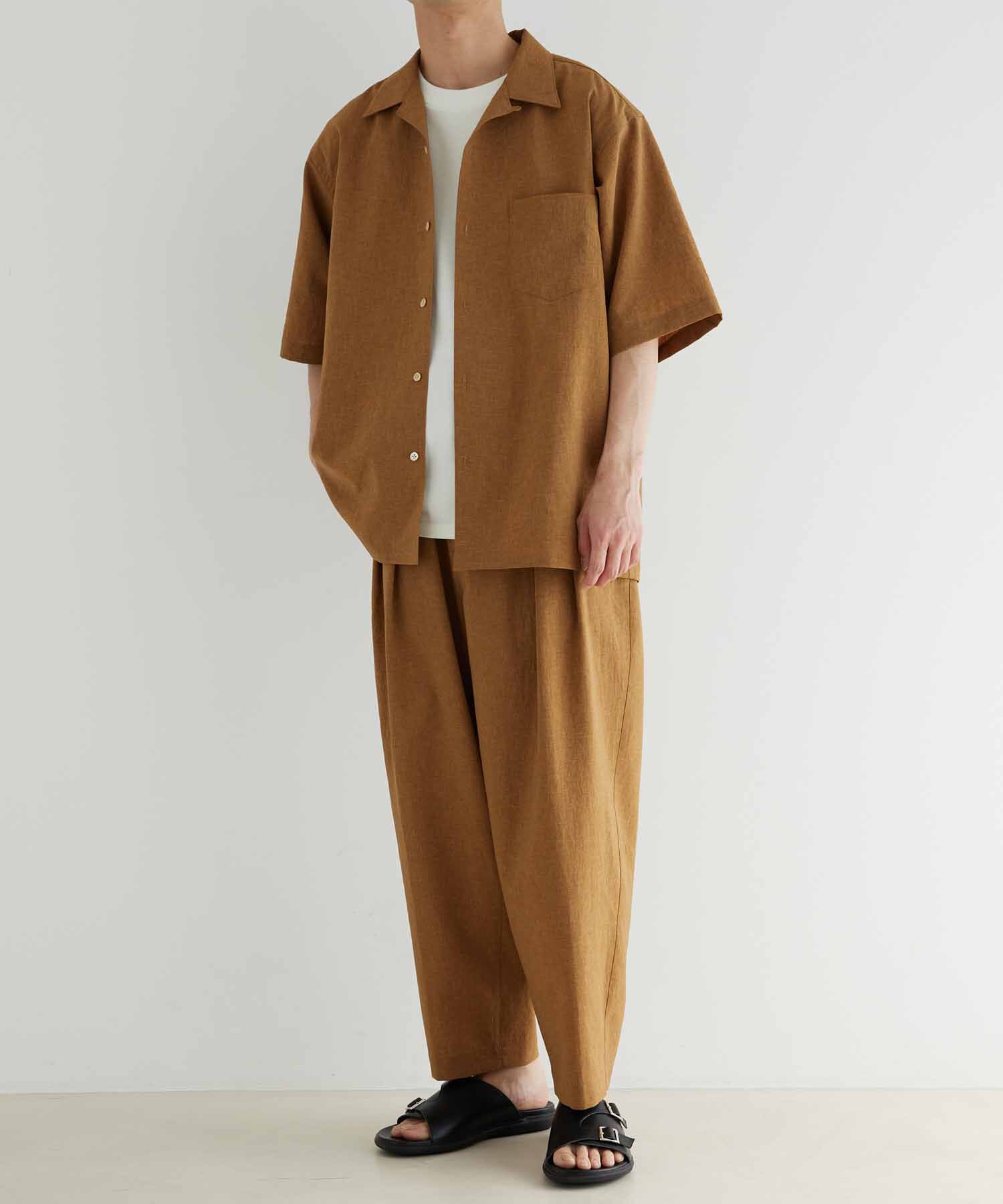 ADAM ET ROPE'「接触冷感 ワイド テーパード アンクルパンツ/イージーケア/吸水速乾」|その他|