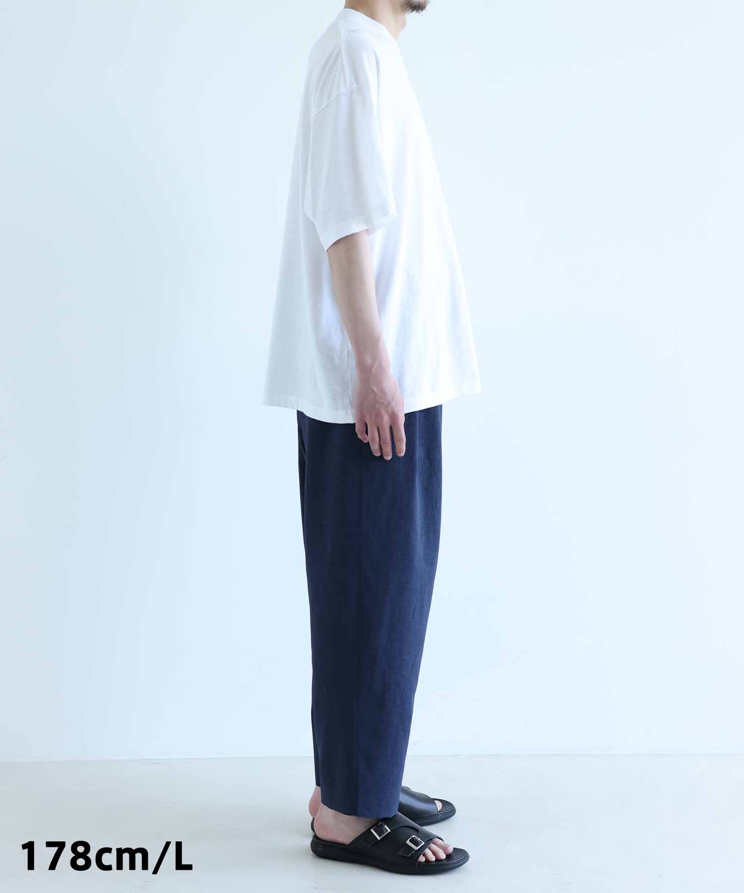 ADAM ET ROPE'「接触冷感 ワイド テーパード アンクルパンツ/イージーケア/吸水速乾」|その他|