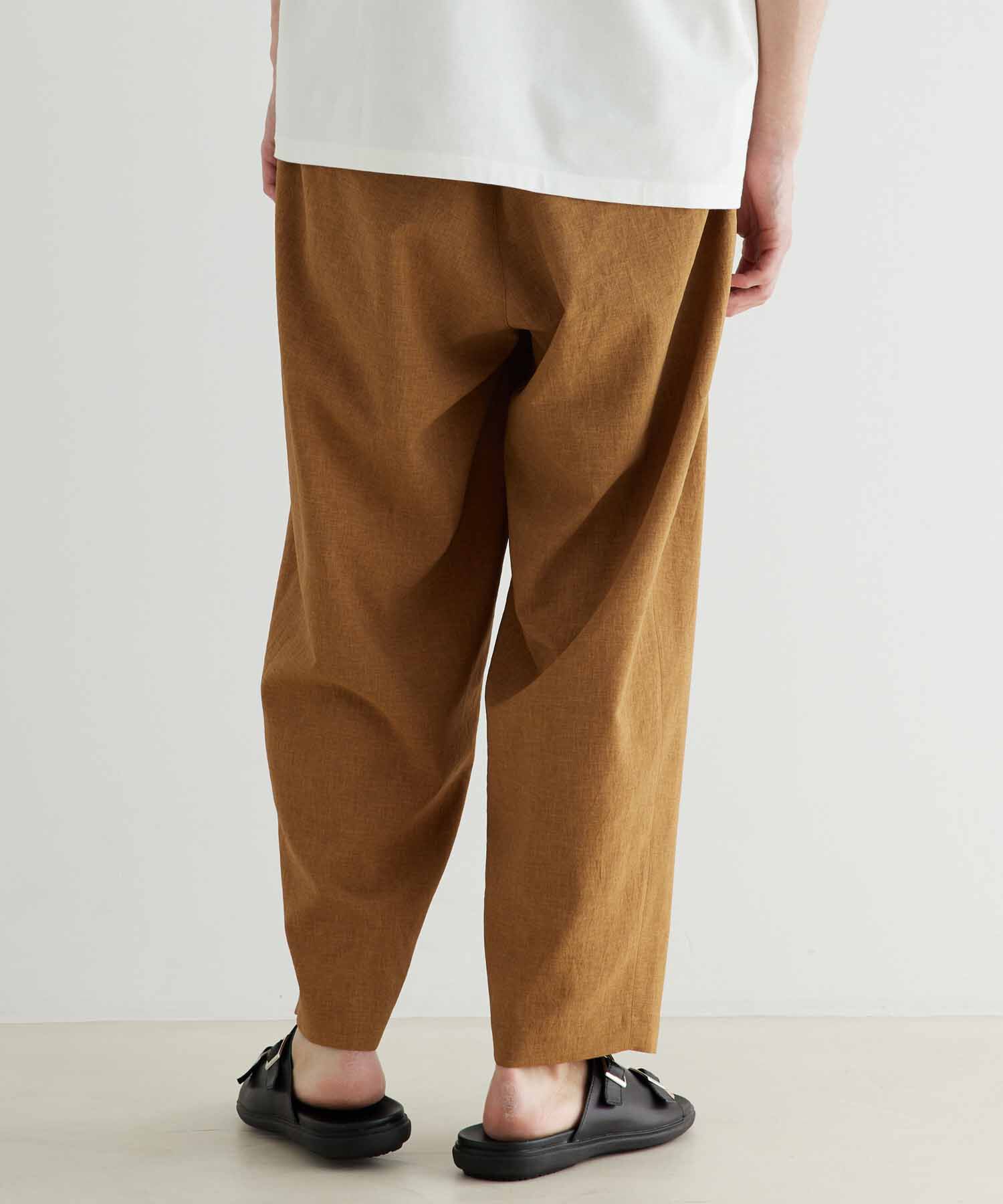 ADAM ET ROPE'「接触冷感 ワイド テーパード アンクルパンツ/イージーケア/吸水速乾」|その他|