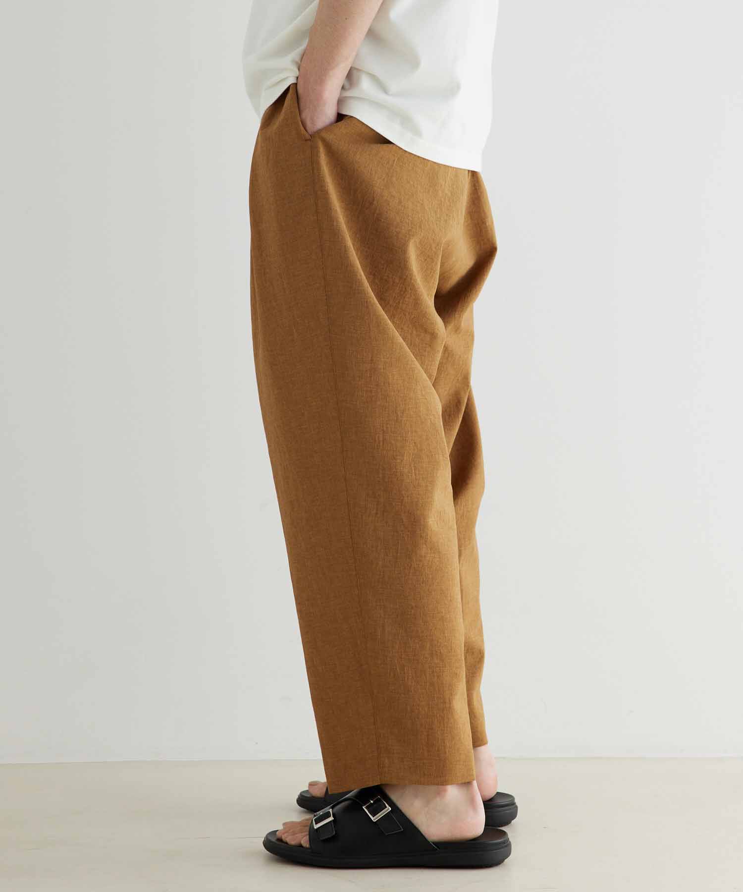 ADAM ET ROPE'「接触冷感 ワイド テーパード アンクルパンツ/イージーケア/吸水速乾」|その他|