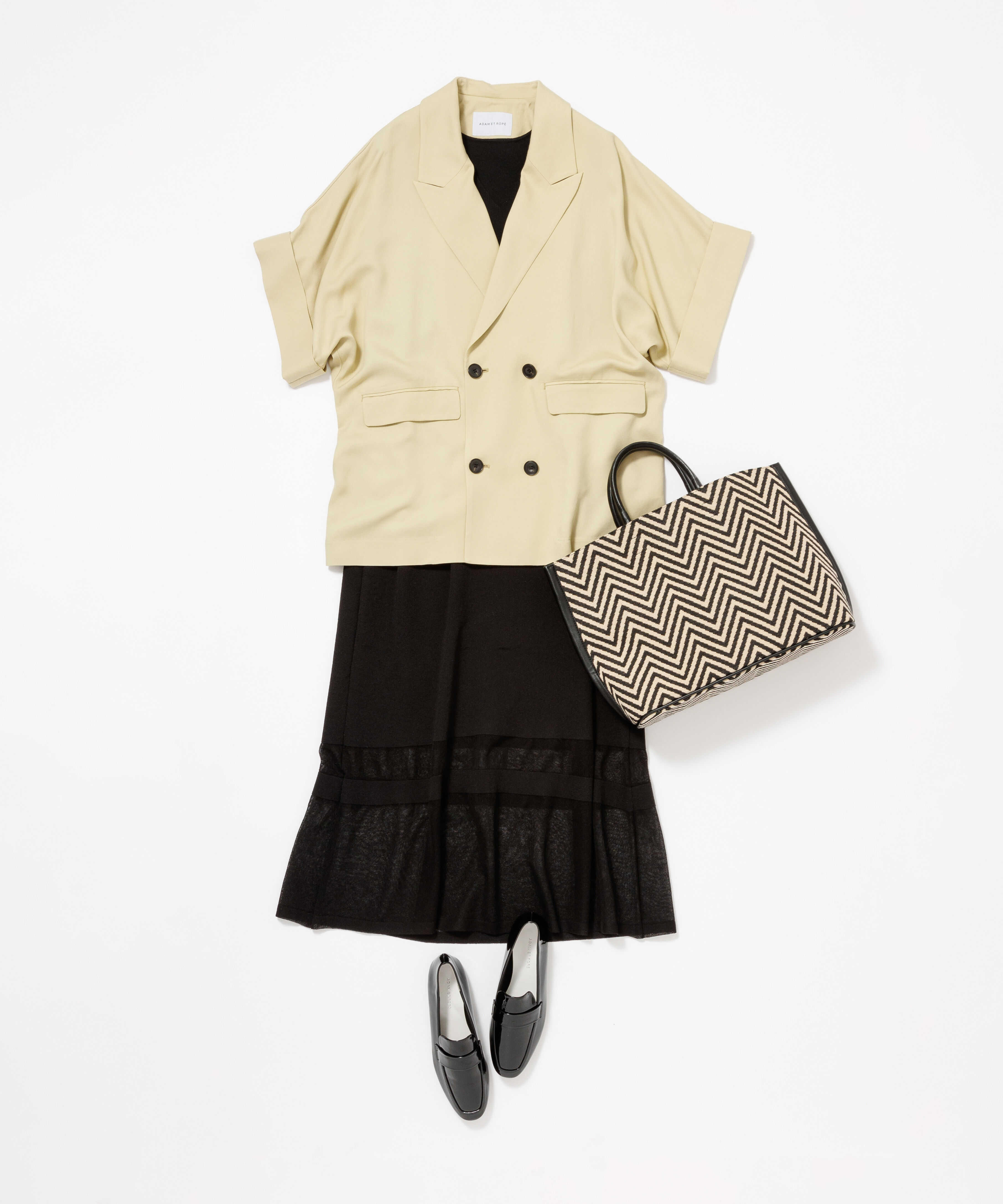 ADAM ET ROPE'「【サステナブル・晴雨兼用】レインローファー」|レインシューズ|