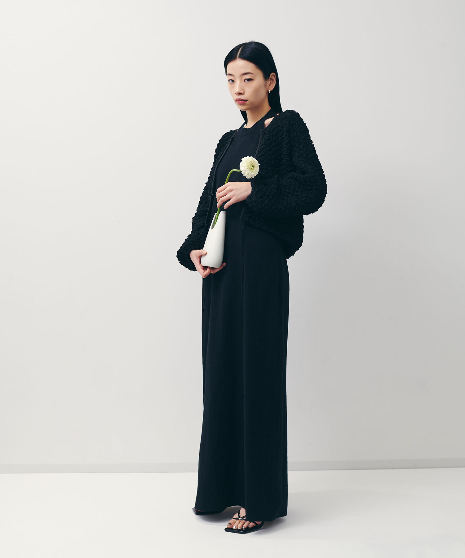 ADAM ET ROPE'「シャーリングホックカーディガン」|カーディガン|