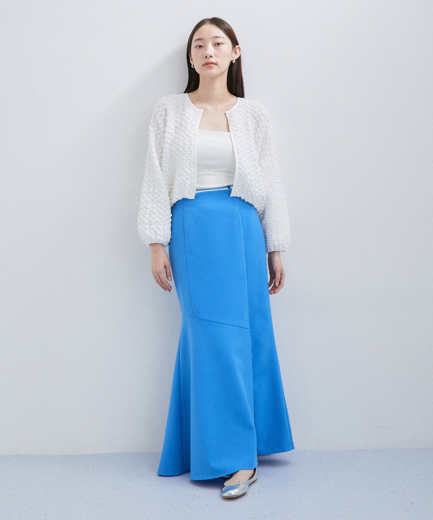 ADAM ET ROPE'「シャーリングホックカーディガン」|カーディガン|