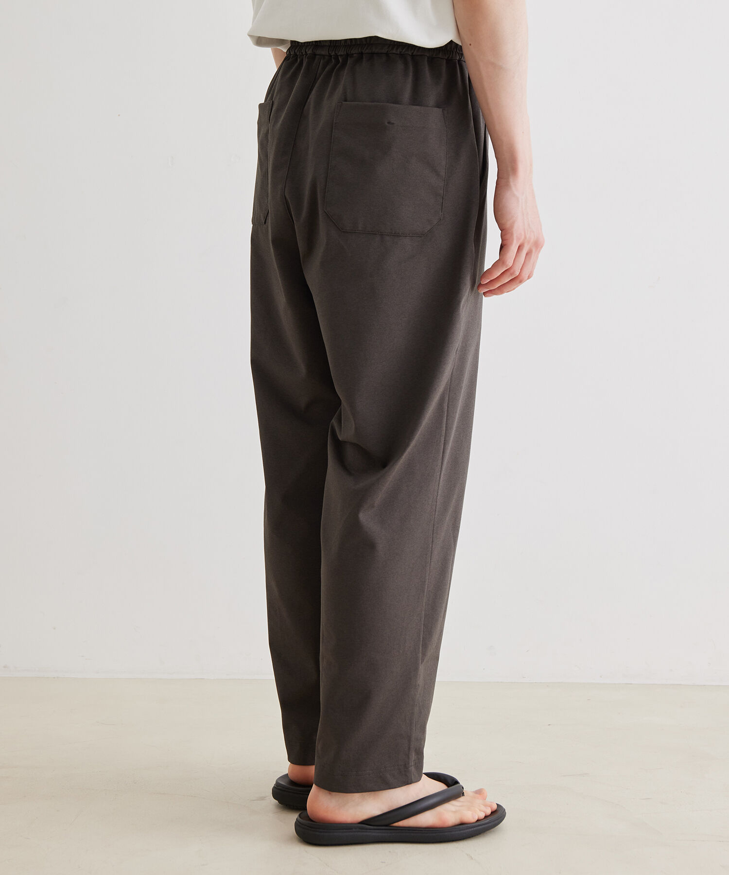 ADAM ET ROPE'「ワイドテーパード ジャージー スラックス / 速乾 / 冷感 / イージーケア / ユニセックス」|スラックス|