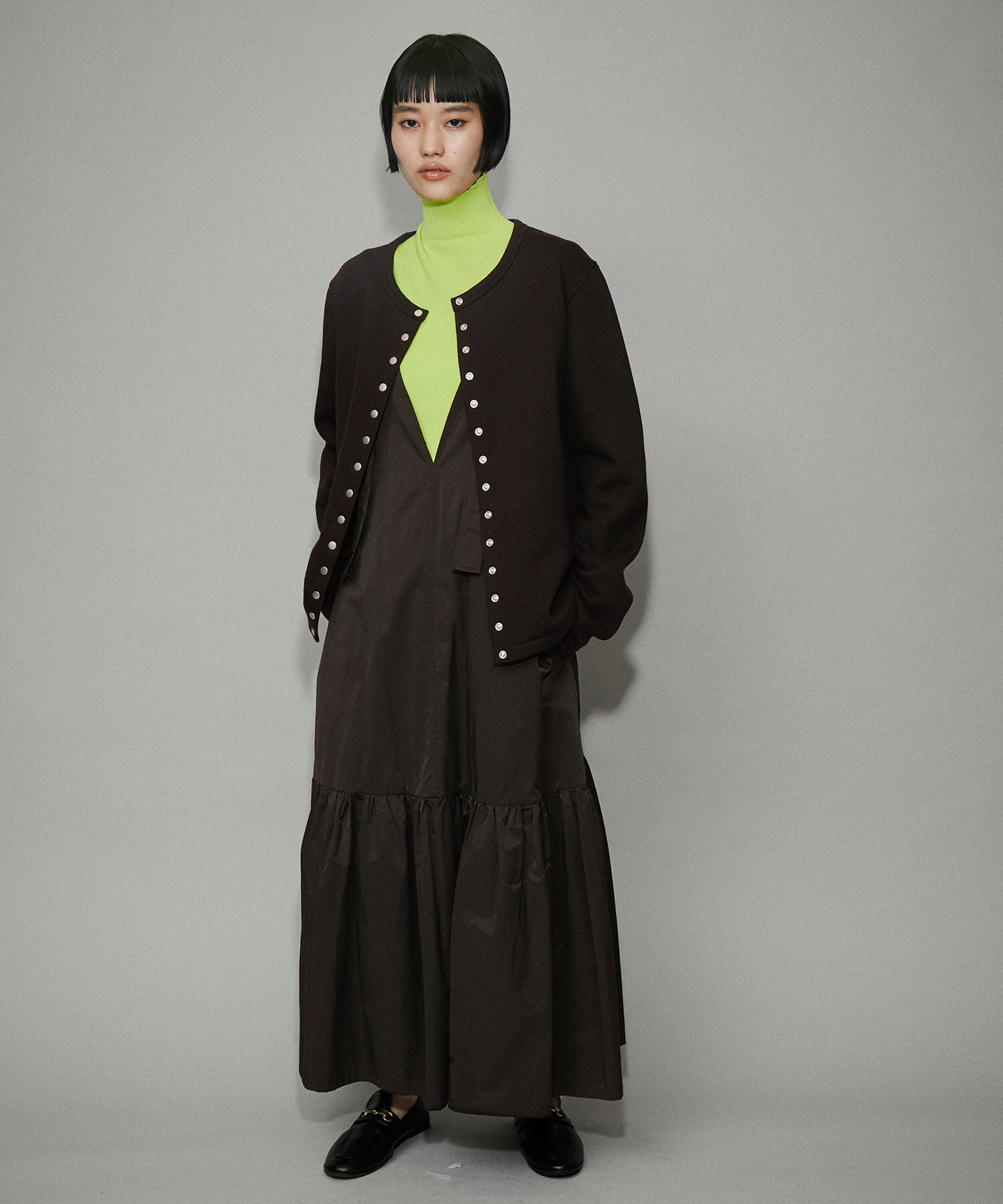 ADAM ET ROPE'「【WEB限定】オーバーオールジャンパースカート」|ジャンパースカート|