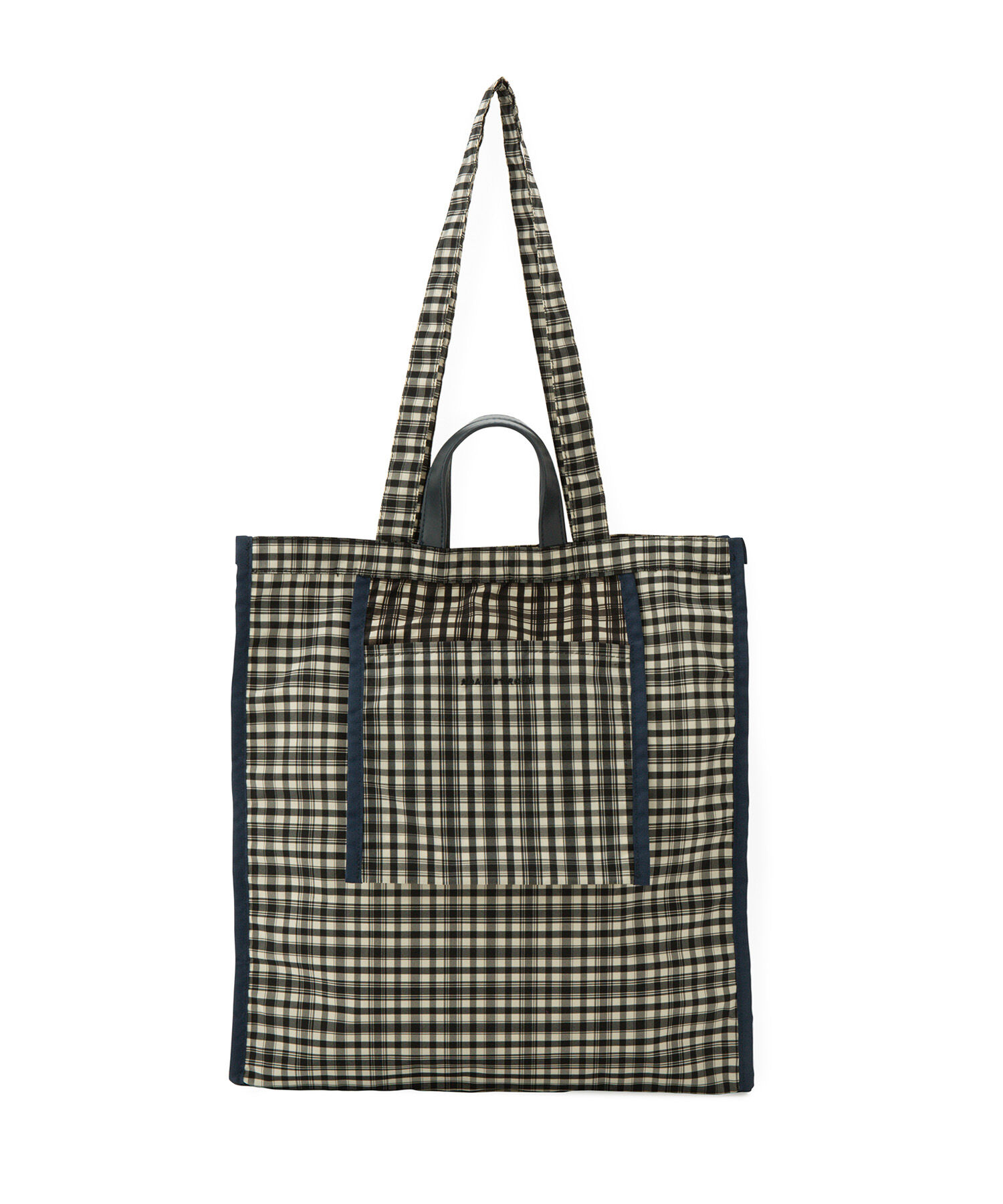 ADAM ET ROPE'「【サステナブル】2WAYチェックトートバッグ(撥水)」|トートバッグ|