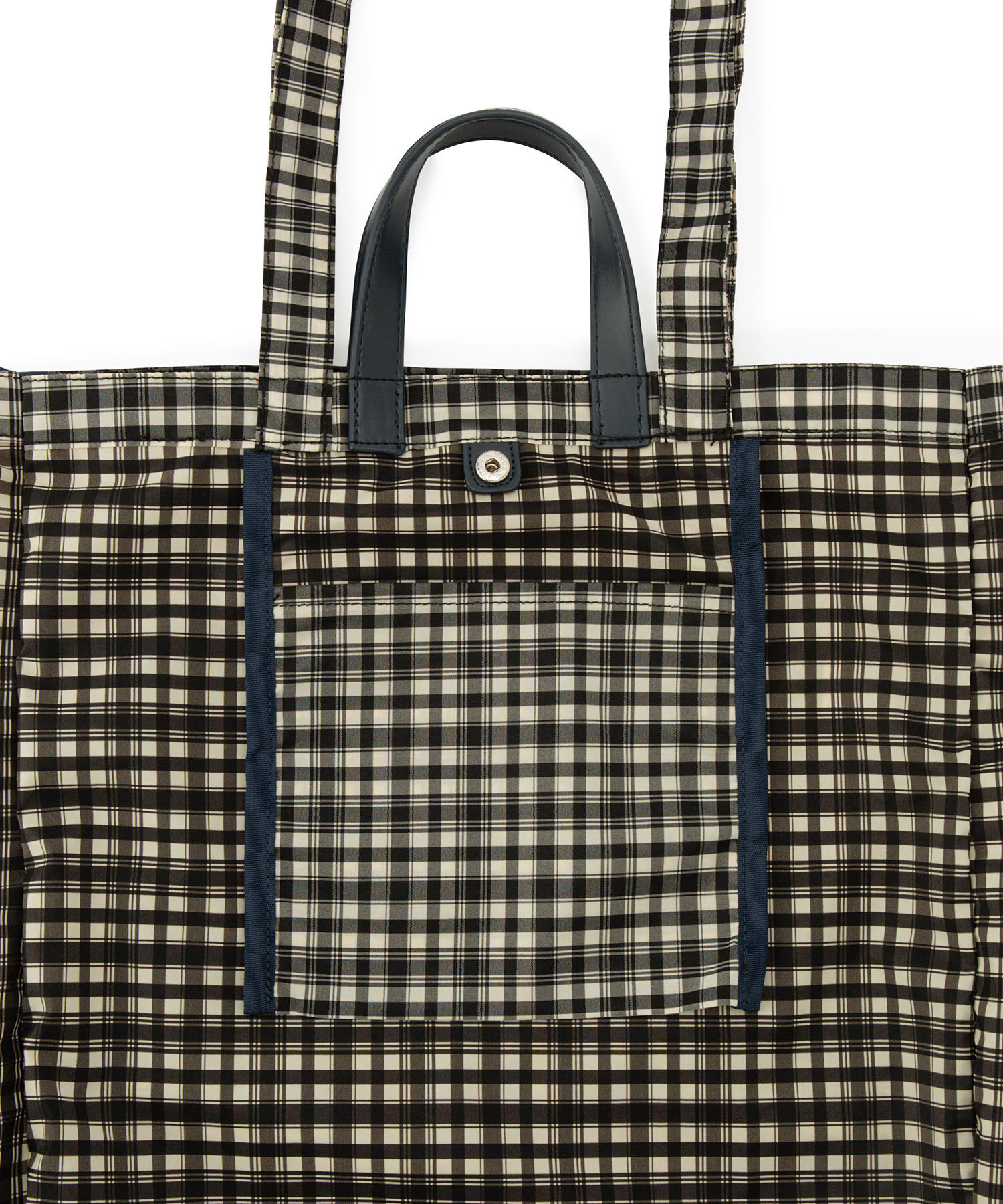 ADAM ET ROPE'「【サステナブル】2WAYチェックトートバッグ(撥水)」|トートバッグ|