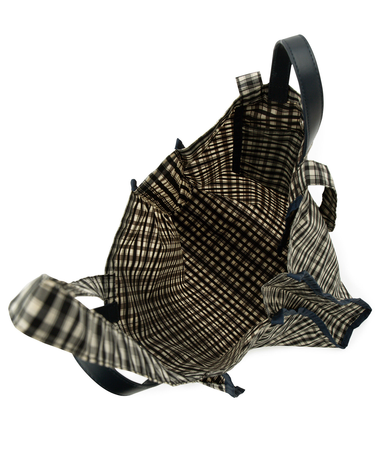 ADAM ET ROPE'「【サステナブル】2WAYチェックトートバッグ(撥水)」|トートバッグ|