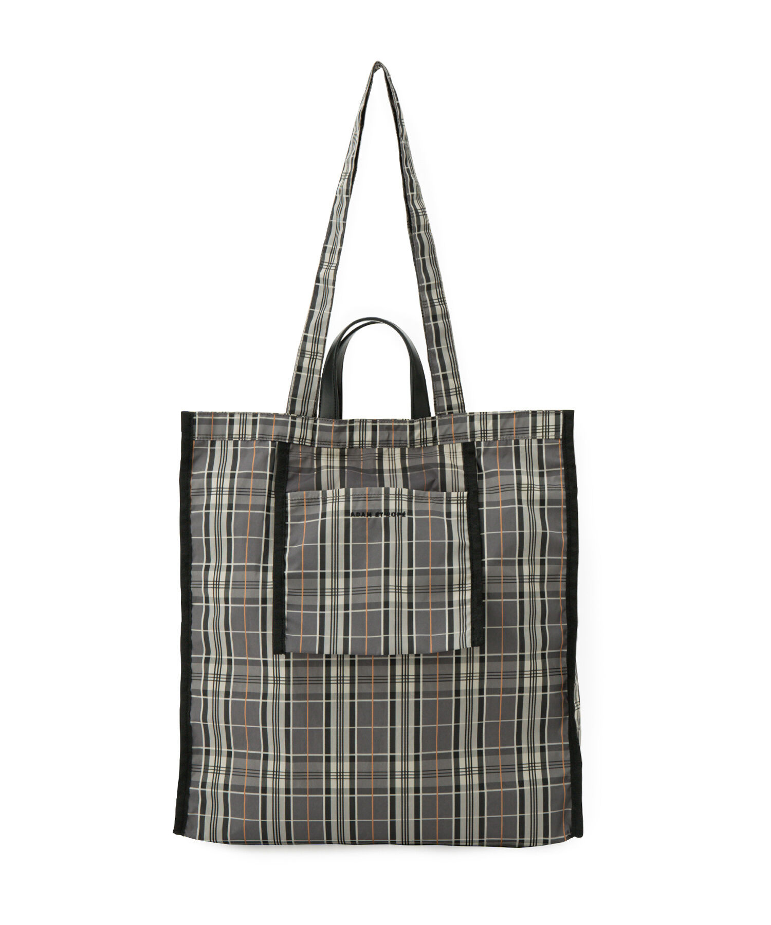 ADAM ET ROPE'「【サステナブル】2WAYチェックトートバッグ(撥水)」|トートバッグ|