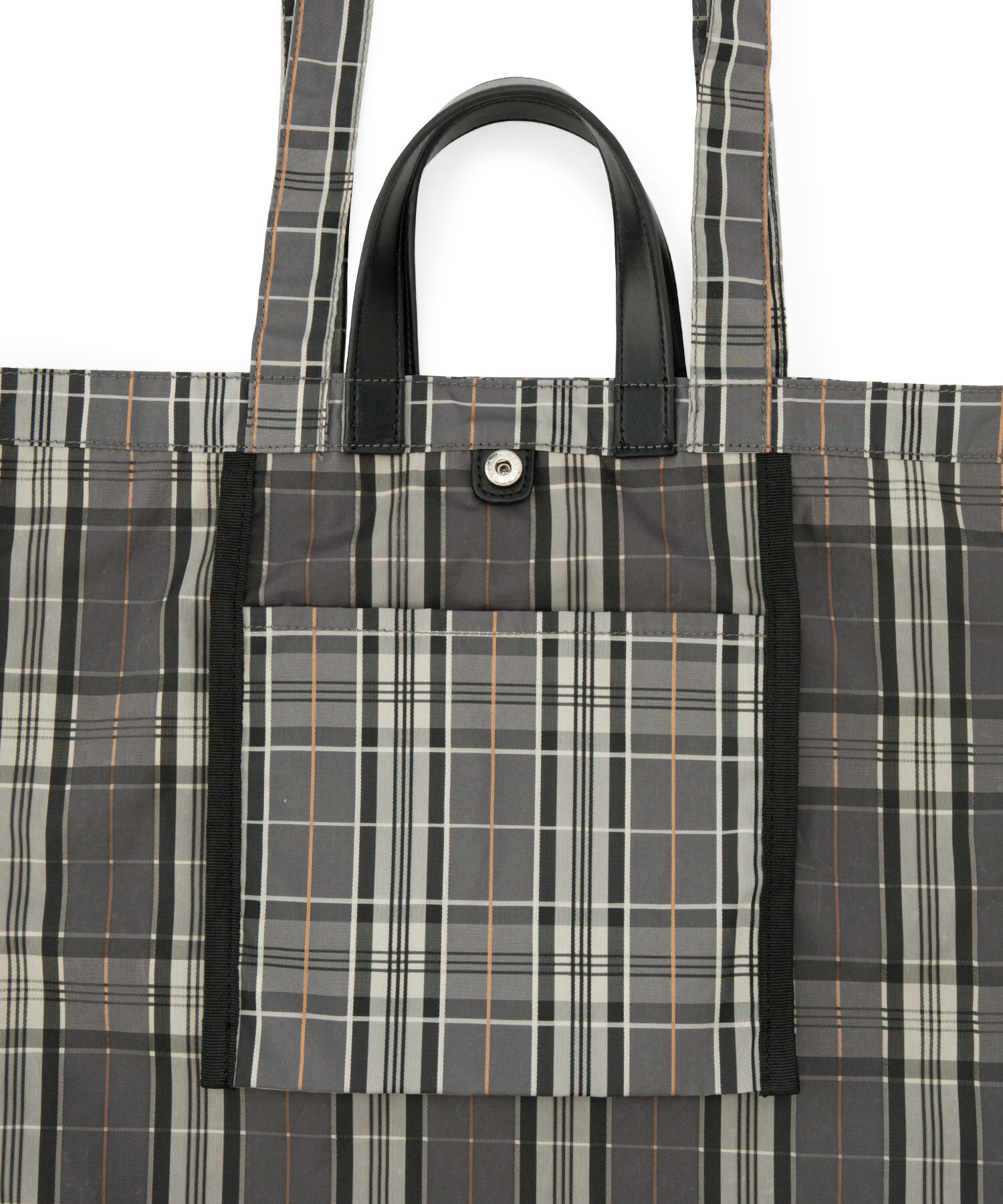 ADAM ET ROPE'「【サステナブル】2WAYチェックトートバッグ(撥水)」|トートバッグ|