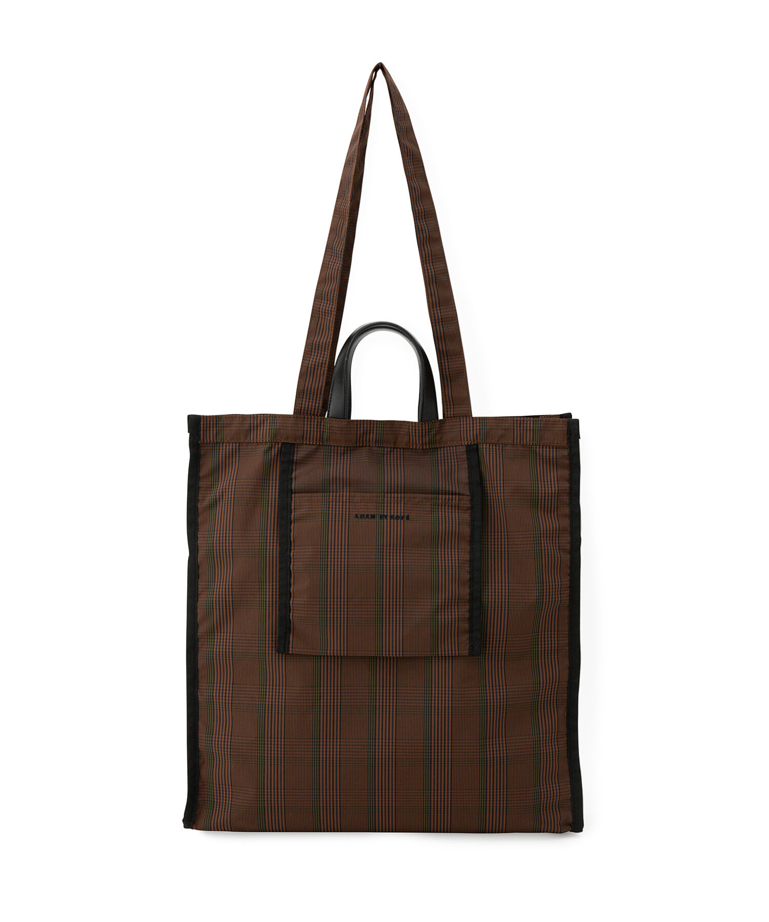 ADAM ET ROPE'「【サステナブル】2WAYチェックトートバッグ(撥水)」|トートバッグ|