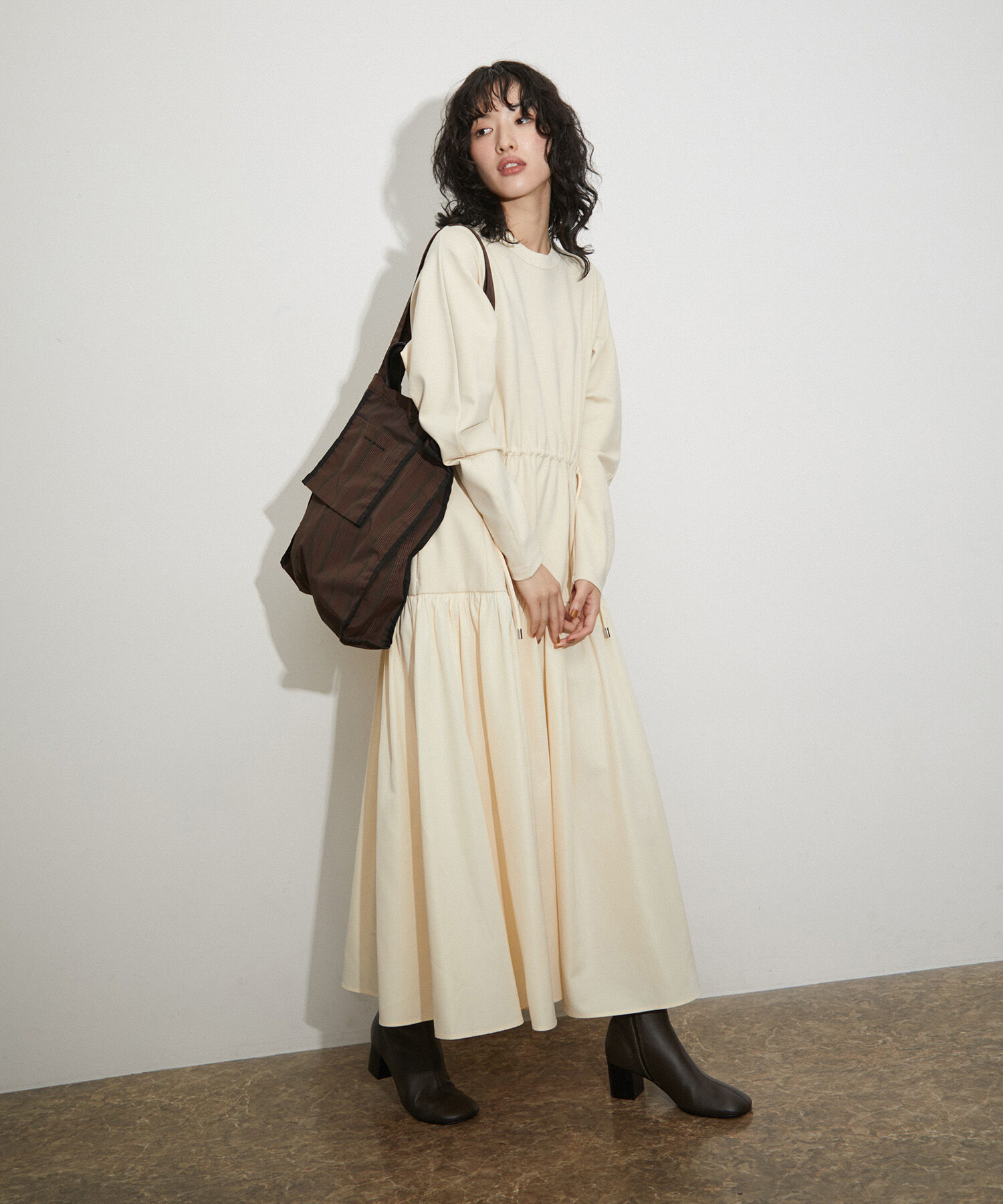 ADAM ET ROPE'「【サステナブル】2WAYチェックトートバッグ(撥水)」|トートバッグ|