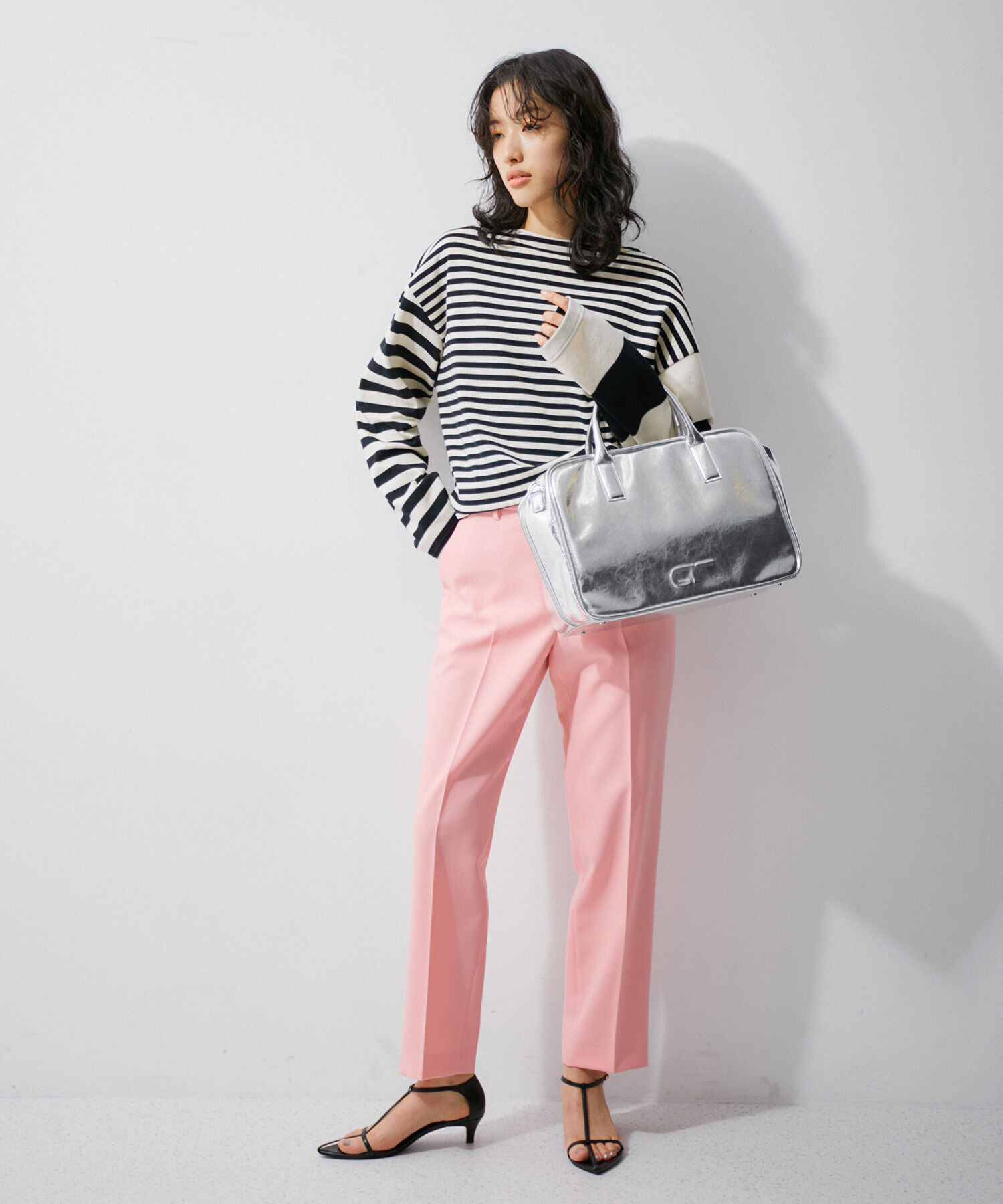 ADAM ET ROPE'「【サステナブル・一部WEB限定カラー】ロゴボストンビッグバッグ」|ボストンバッグ|