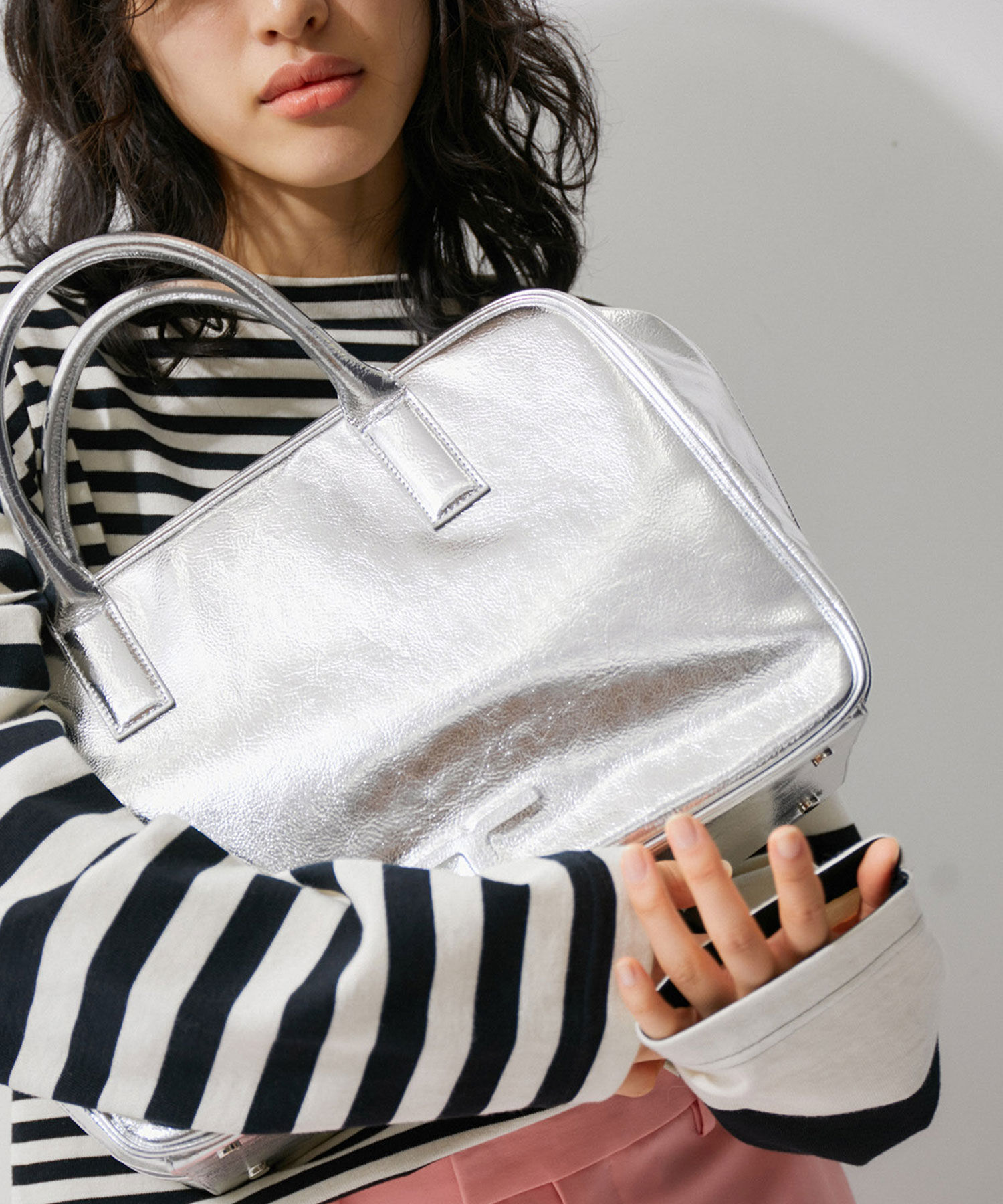 ADAM ET ROPE'「【サステナブル・一部WEB限定カラー】ロゴボストンビッグバッグ」|ボストンバッグ|