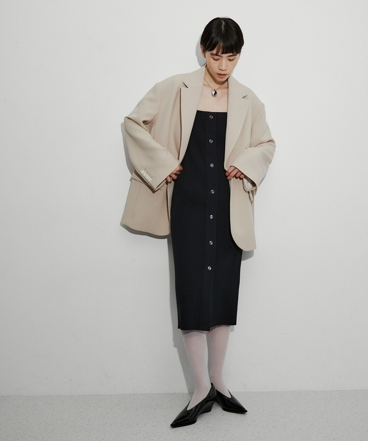 ADAM ET ROPE'「2WAYリブニットスカート」|スカート|