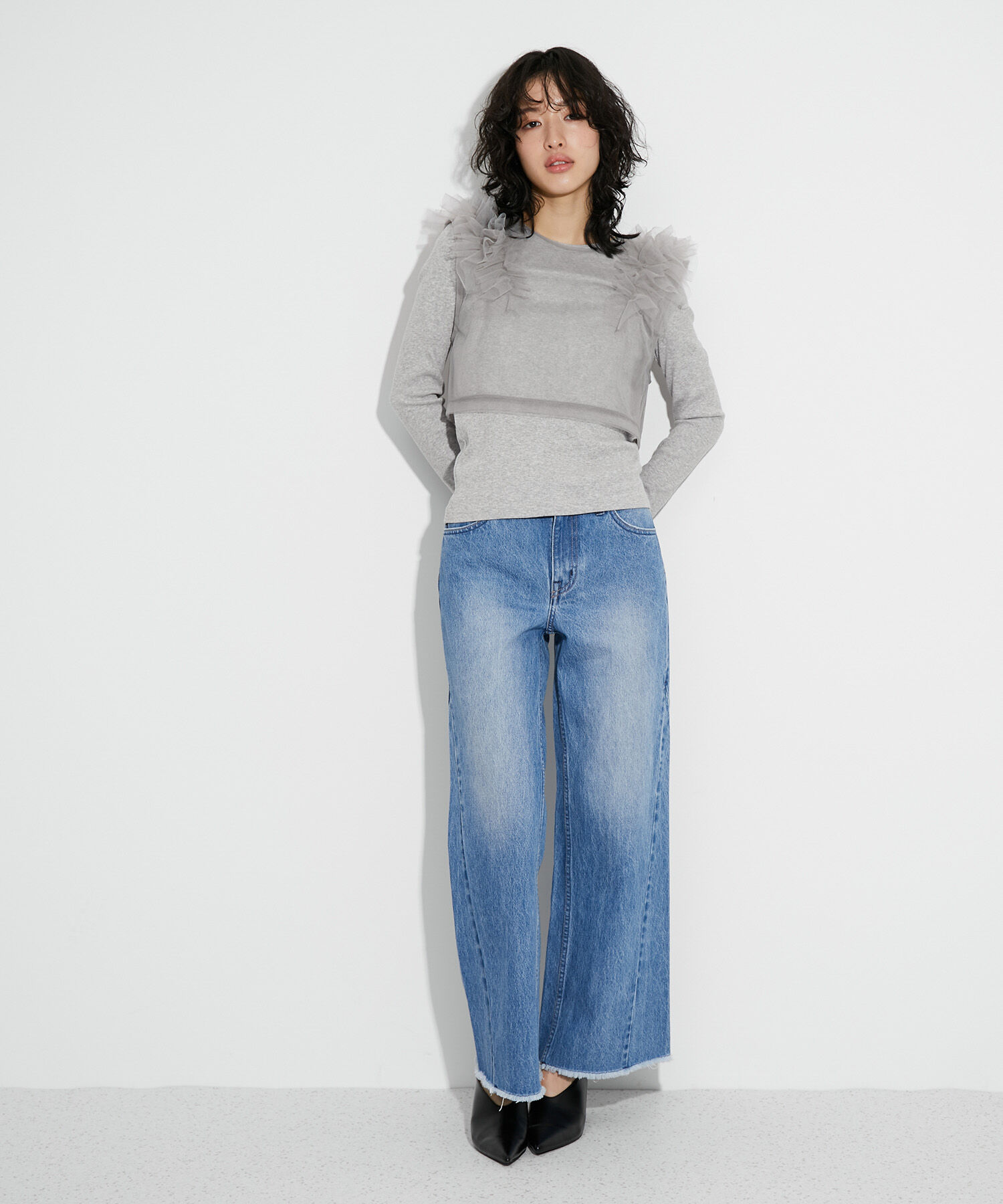 ADAM ET ROPE'「【サステナブル・SETアイテム】チュールロンTEE」|その他|