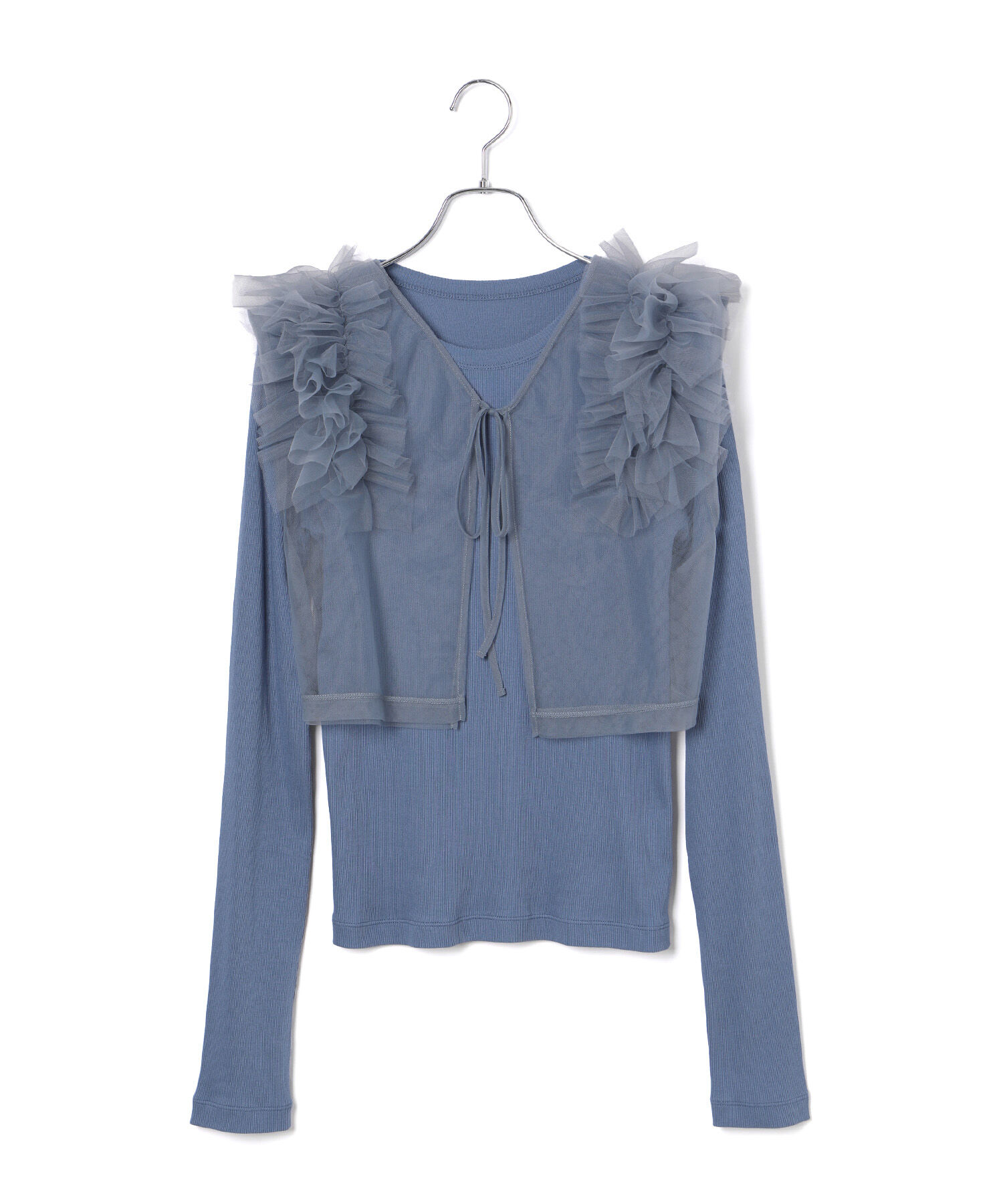 ADAM ET ROPE'「【サステナブル・SETアイテム】チュールロンTEE」|その他|