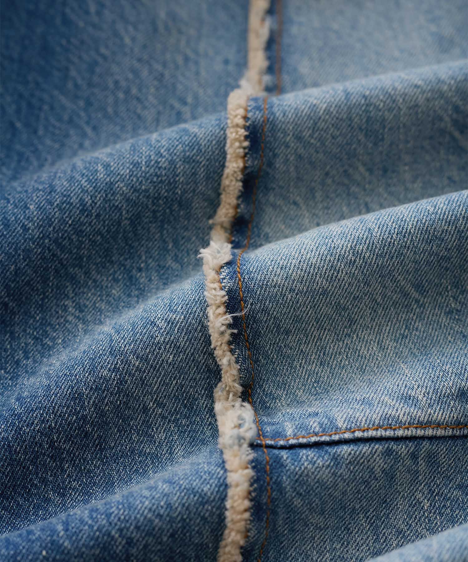 ADAM ET ROPE'「センターフリンジデニム」|デニム|