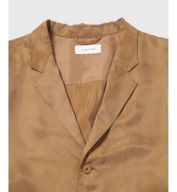 ADAM ET ROPE'「キュプラビスコース シャツジャケット / セットアップ対応」|シャツ・ブラウス|