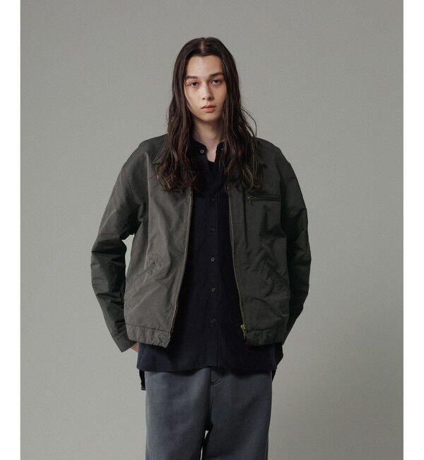 ADAM ET ROPE'「【小松マテーレ】デトロイトジャケット / コンパクトサテン」|ブルゾン・スタジャン|クロサブ