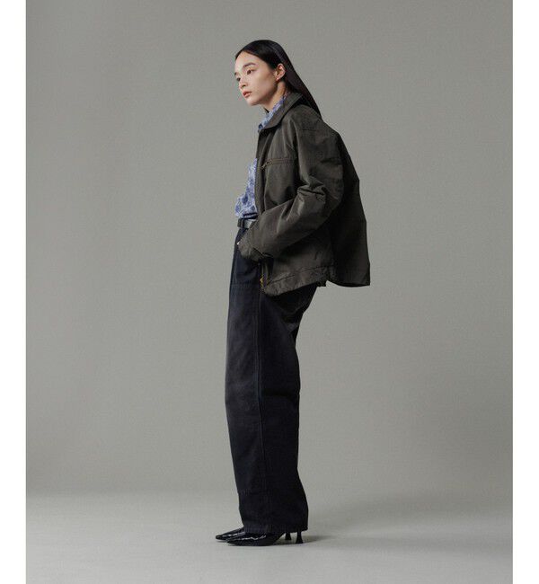 ADAM ET ROPE'「【小松マテーレ】デトロイトジャケット / コンパクトサテン」|ブルゾン・スタジャン|