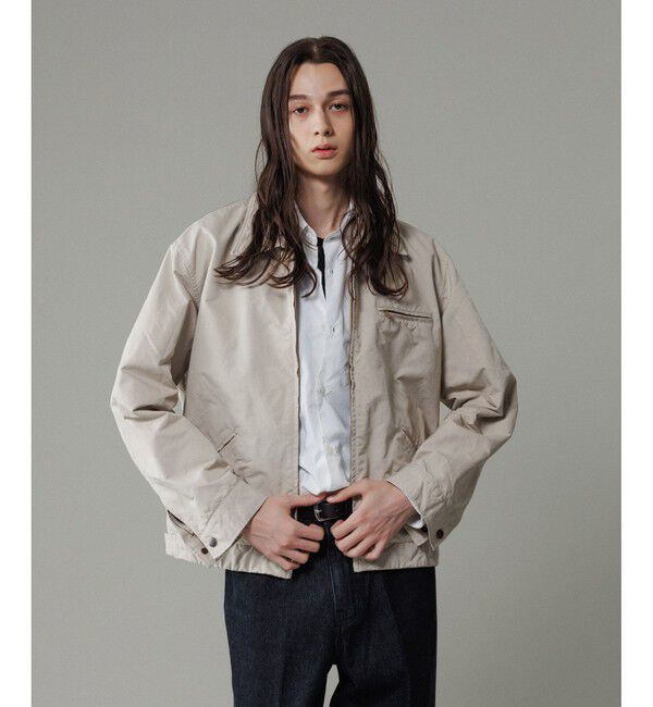 ADAM ET ROPE'「【小松マテーレ】デトロイトジャケット / コンパクトサテン」|ブルゾン・スタジャン|