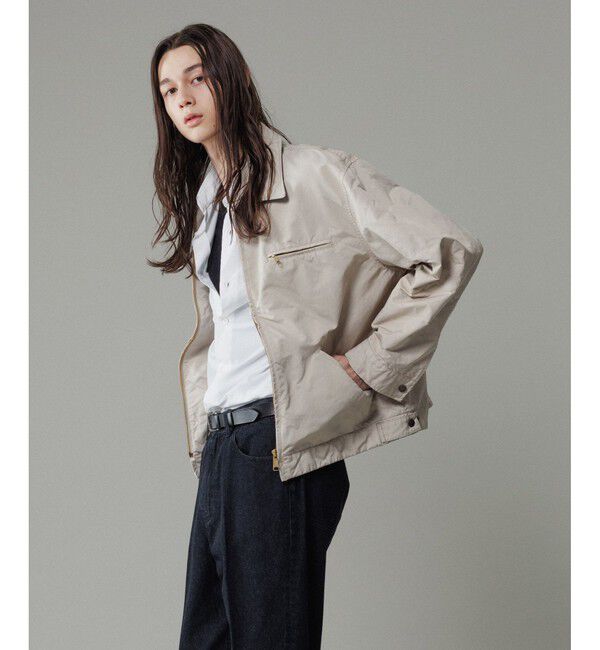 ADAM ET ROPE'「【小松マテーレ】デトロイトジャケット / コンパクトサテン」|ブルゾン・スタジャン|