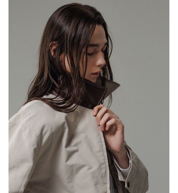 ADAM ET ROPE'「【小松マテーレ】デトロイトジャケット / コンパクトサテン」|ブルゾン・スタジャン|