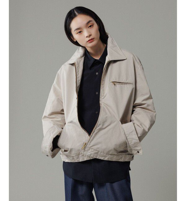 ADAM ET ROPE'「【小松マテーレ】デトロイトジャケット / コンパクトサテン」|ブルゾン・スタジャン|