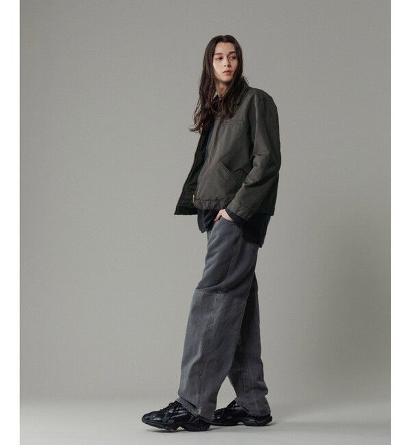 ADAM ET ROPE'「【小松マテーレ】デトロイトジャケット / コンパクトサテン」|ブルゾン・スタジャン|