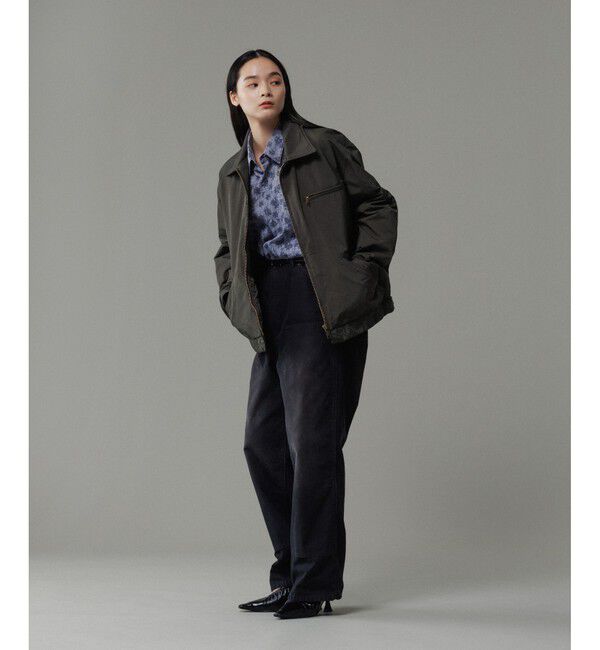 ADAM ET ROPE'「【小松マテーレ】デトロイトジャケット / コンパクトサテン」|ブルゾン・スタジャン|