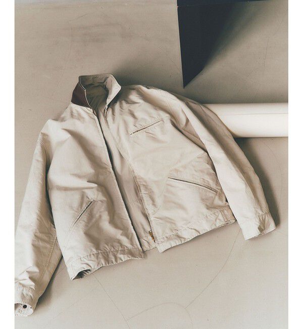 ADAM ET ROPE'「【小松マテーレ】デトロイトジャケット / コンパクトサテン」|ブルゾン・スタジャン|