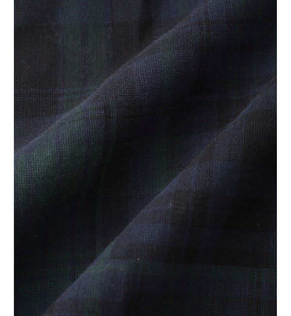 ADAM ET ROPE'「パッチワーク マドラスチェック ワイド イージーショーツ / セットアップ対応」|チノ|