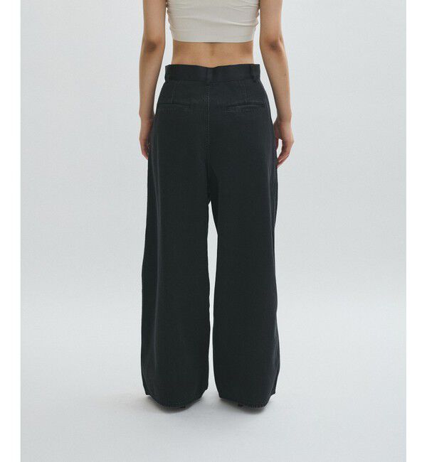 ADAM ET ROPE'「【EMOELLE】・【サステナブル】ドレスデニムパンツ」|デニム|