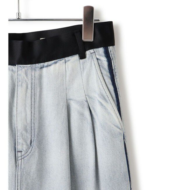 ADAM ET ROPE'「【EMOELLE】・【サステナブル】ドレスデニムパンツ」|デニム|