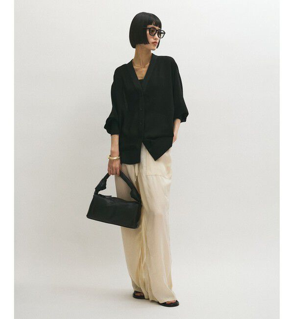 ADAM ET ROPE'「【接触冷感】ハイツイストボイルカーディガン」|カーディガン|