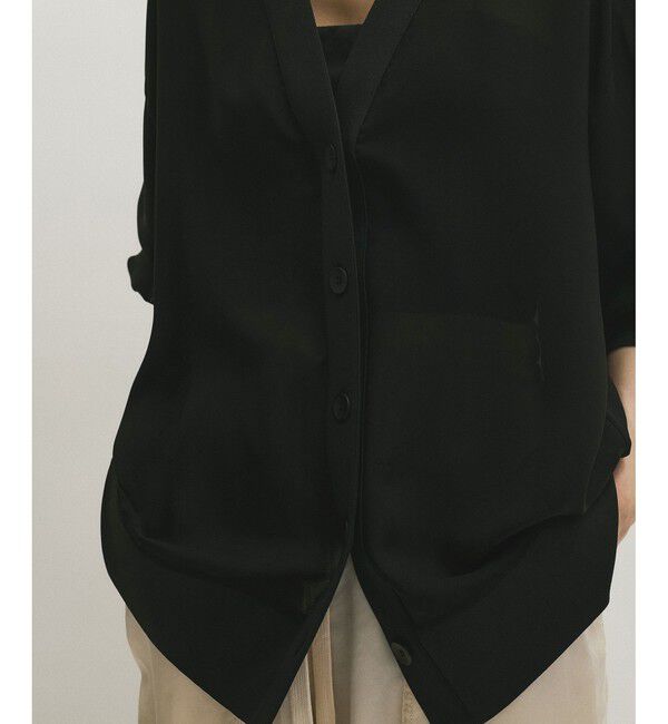 ADAM ET ROPE'「【接触冷感】ハイツイストボイルカーディガン」|カーディガン|