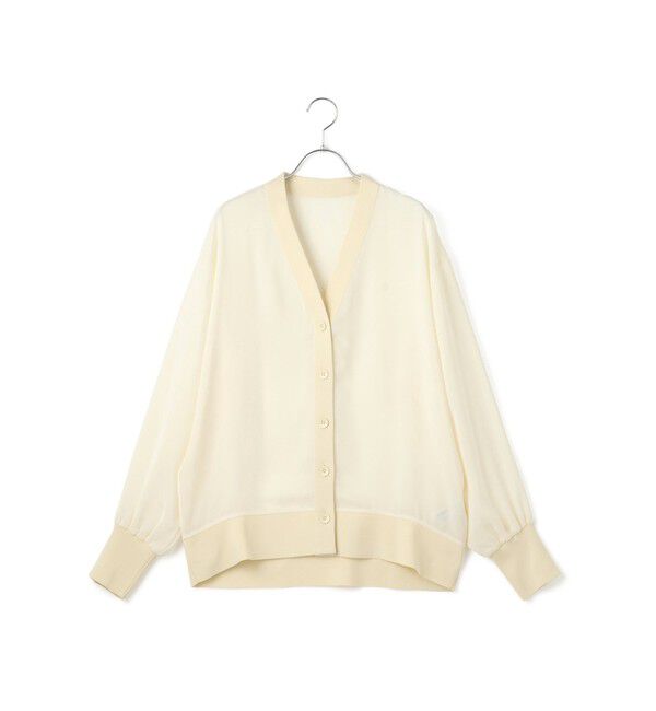 ADAM ET ROPE'「【接触冷感】ハイツイストボイルカーディガン」|カーディガン|