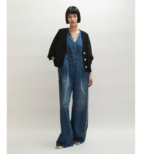 ADAM ET ROPE'「【WEB限定】・【サステナブル】リネンMIXシアーカーディガン」|カーディガン|