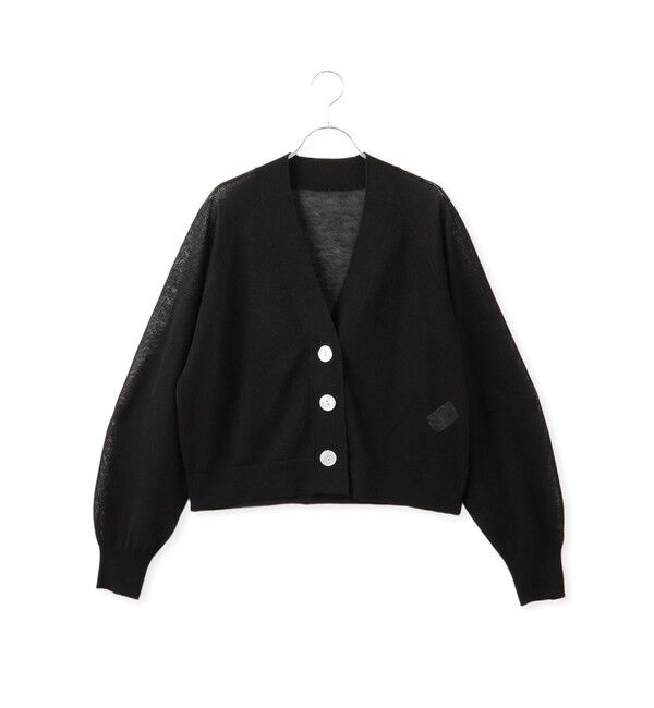 ADAM ET ROPE'「【WEB限定】・【サステナブル】リネンMIXシアーカーディガン」|カーディガン|