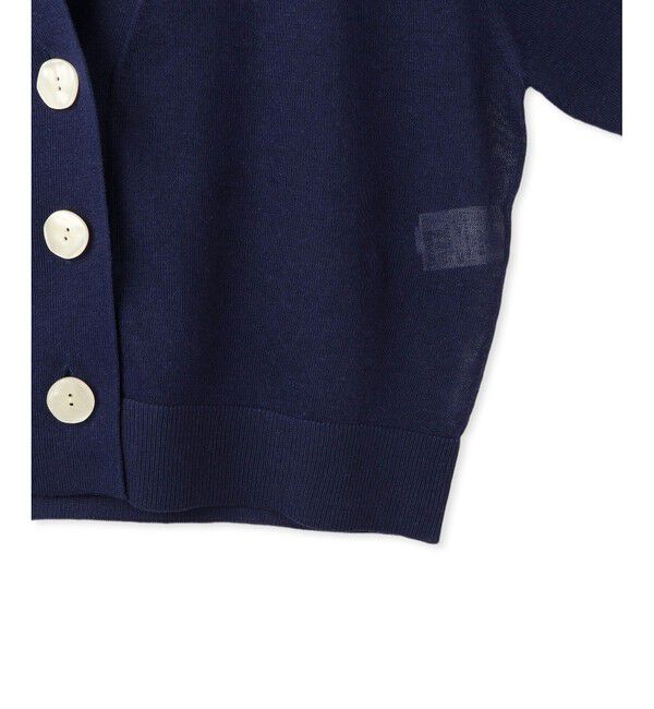 ADAM ET ROPE'「【WEB限定】・【サステナブル】リネンMIXシアーカーディガン」|カーディガン|