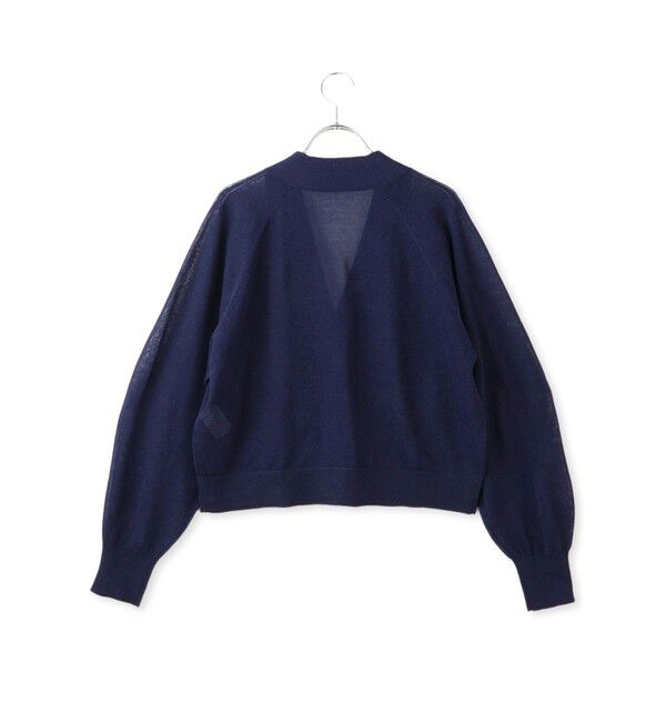 ADAM ET ROPE'「【WEB限定】・【サステナブル】リネンMIXシアーカーディガン」|カーディガン|