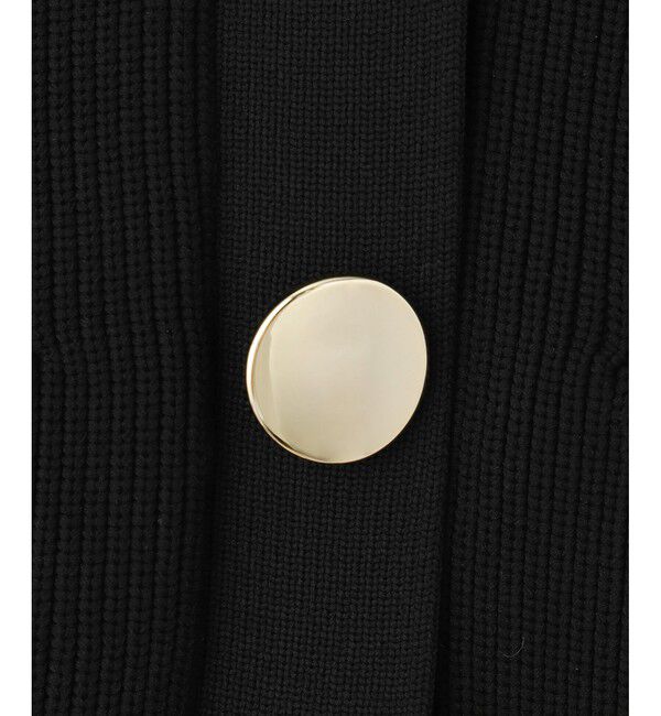 ADAM ET ROPE'「【WEB限定】・【サステナブル】ウェーブボタンVネックニットジレ」|ベスト・ジレ|