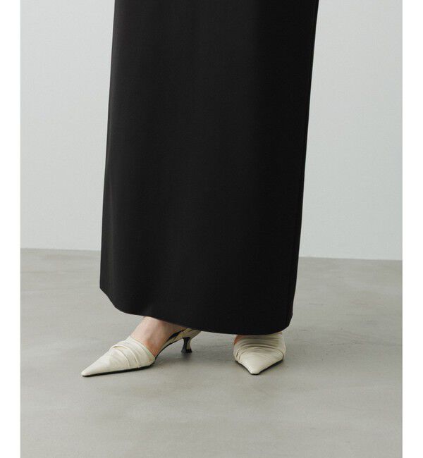 ADAM ET ROPE'「【EMOELLE】バックスリットIラインロングスカート」|スカート|