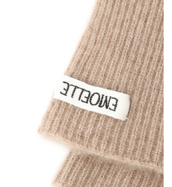 ADAM ET ROPE'「【EMOELLE】カシミヤロングニットグローブ」|手袋|