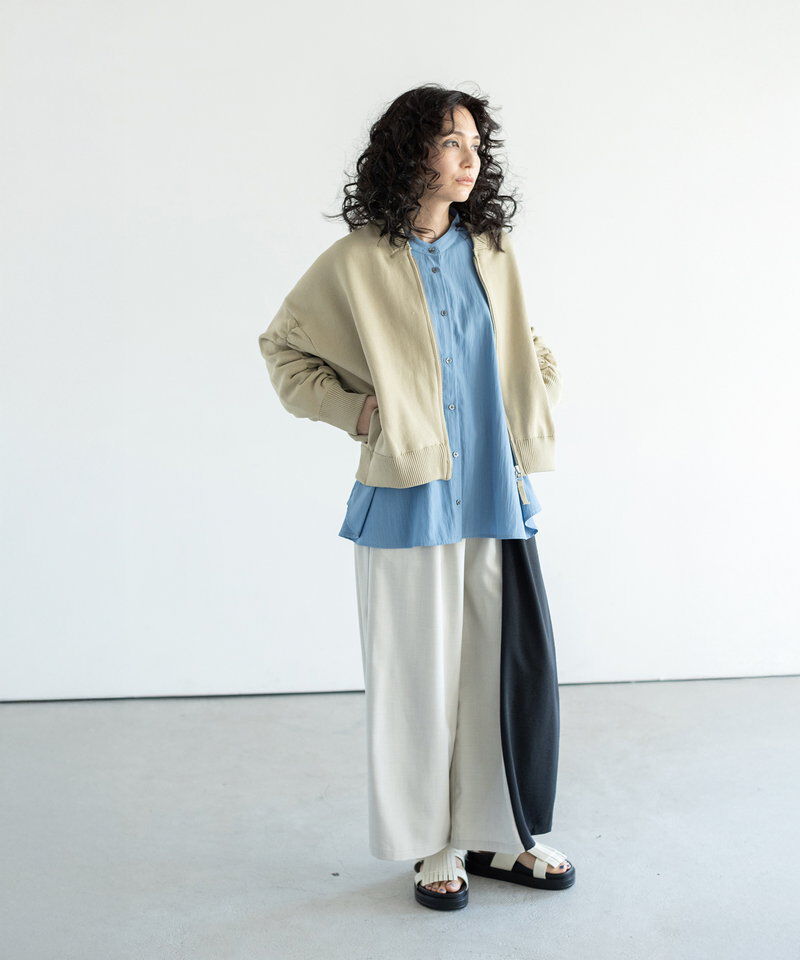  「ニットジップブルゾン」|ブルゾン・スタジャン|