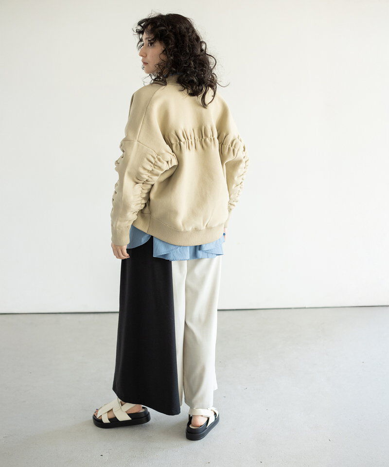  「ニットジップブルゾン」|ブルゾン・スタジャン|