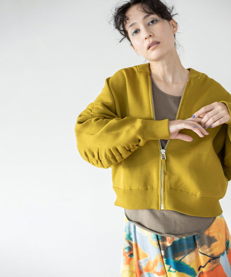  「ニットジップブルゾン」|ブルゾン・スタジャン|