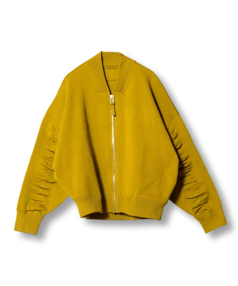  「ニットジップブルゾン」|ブルゾン・スタジャン|