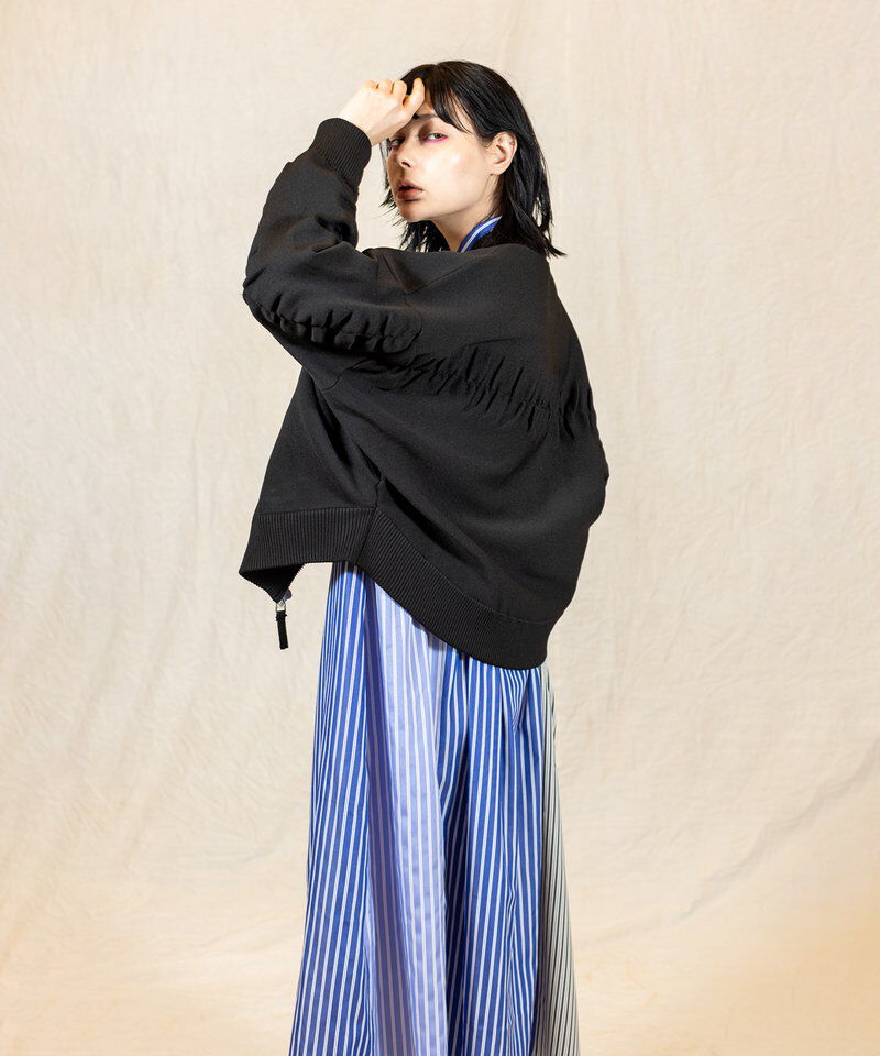  「ニットジップブルゾン」|ブルゾン・スタジャン|